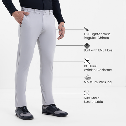 Ash Grey Tech Chinos
