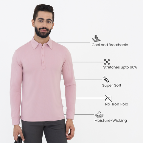 Mauve Work Shirt Polo