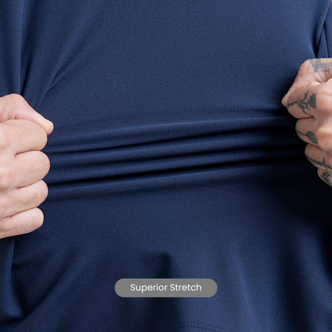 Navy ZipTech Work-Polo