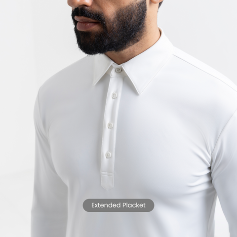 White Work Shirt Polo
