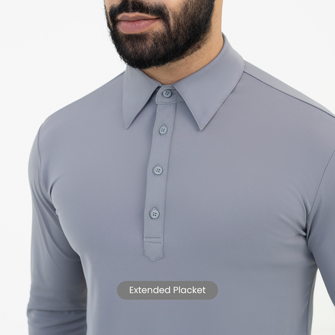 Grey Work Shirt Polo