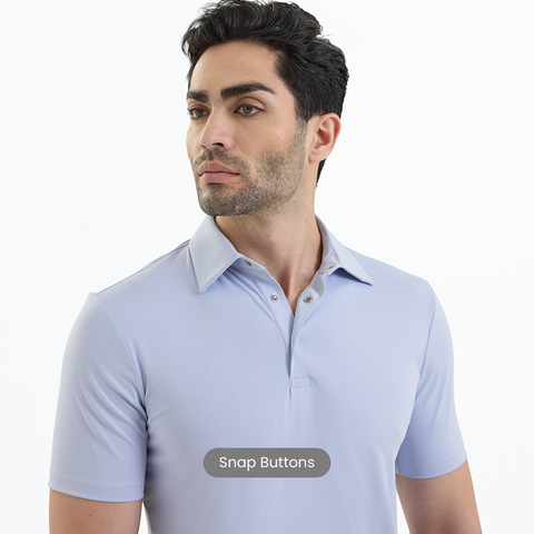 Ice Blue Smart Stretch Polo