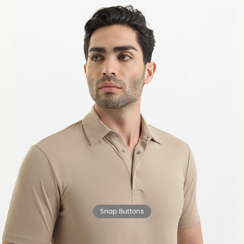 Beige Smart Stretch Polo