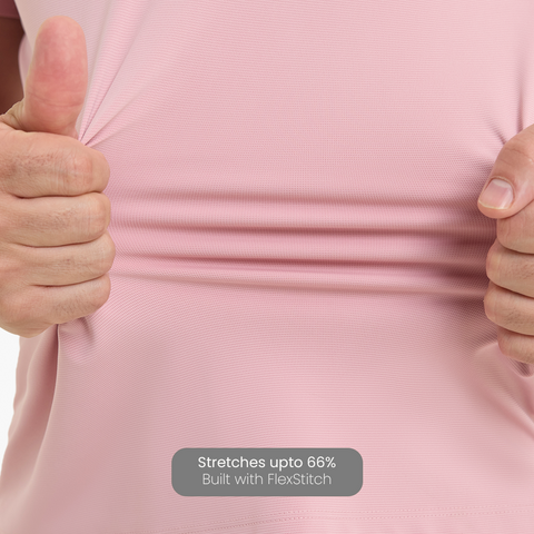Mauve Smart Stretch Polo