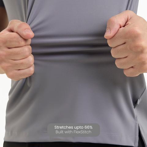 Grey Smart Stretch Polo