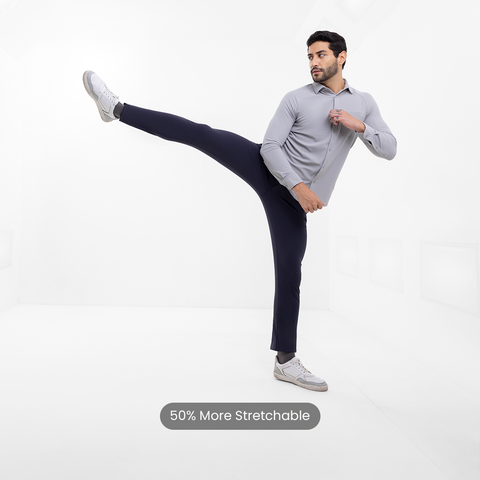 Charcoal Grey Tech Chinos