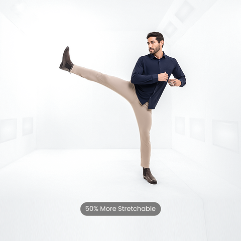Deep Beige Tech Chinos