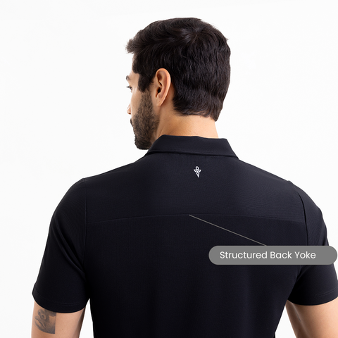 Black ZipTech Work-Polo