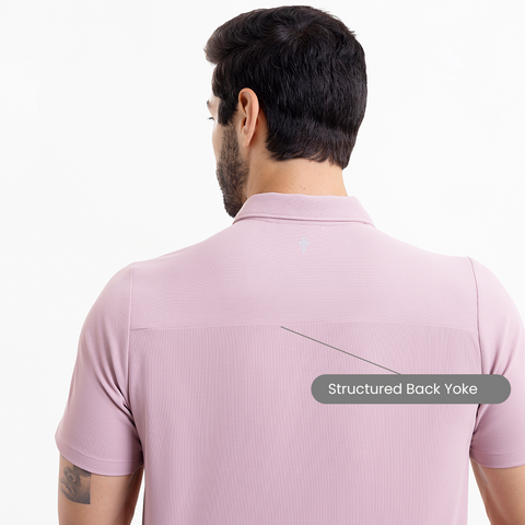 Mauve ZipTech Work-Polo