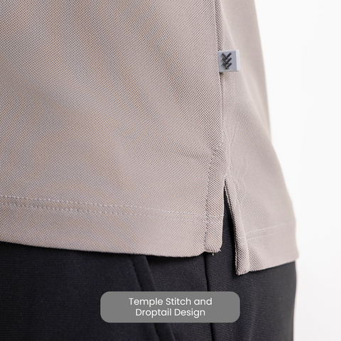 Charcoal ZipTech Work-Polo