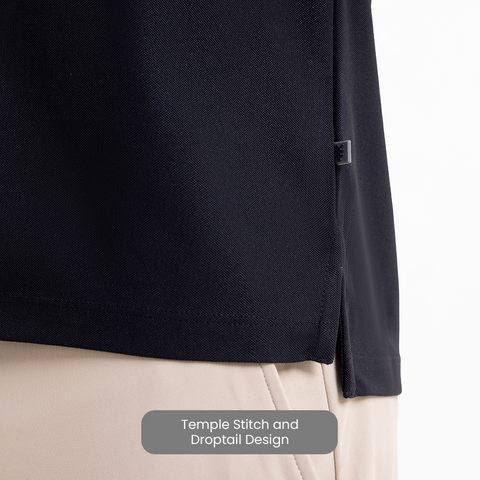 Black ZipTech Work-Polo