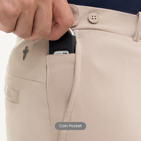 Deep Beige Tech Chinos