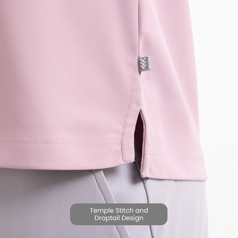 Mauve ZipTech Work-Polo