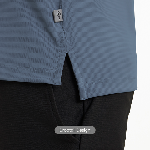 Metal Blue Smart Stretch Polo