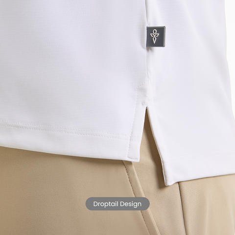Solid White Smart Stretch Polo