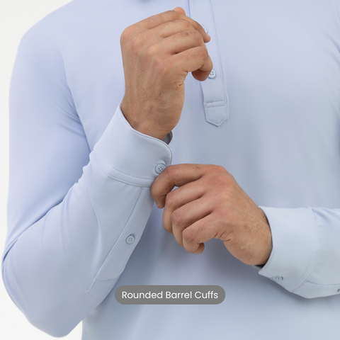 Ice Blue Work Shirt Polo