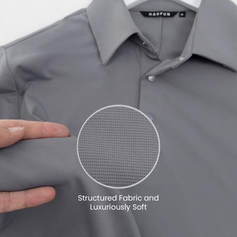 Grey Smart Stretch Polo
