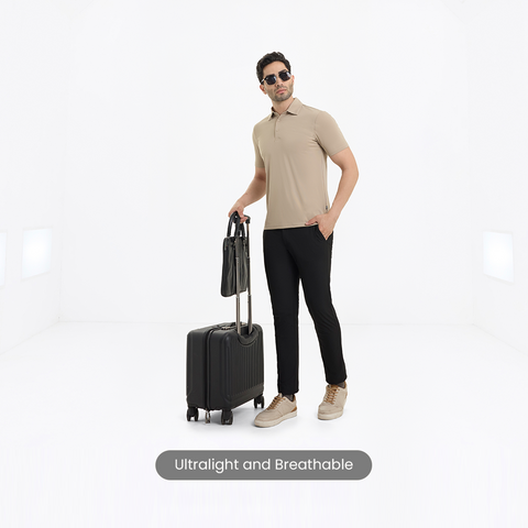 Beige Smart Stretch Polo