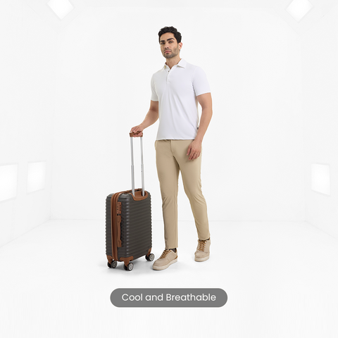 Solid White Smart Stretch Polo