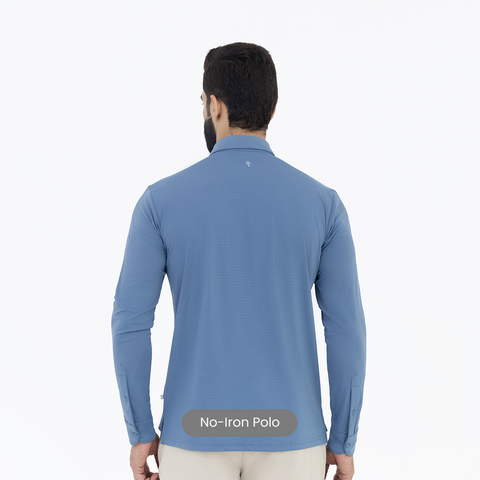 Metal Blue Work Shirt Polo