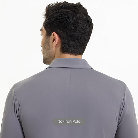 Grey Smart Stretch Polo