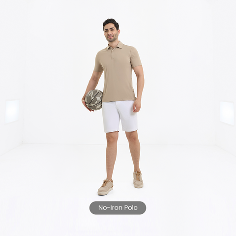 Beige Smart Stretch Polo