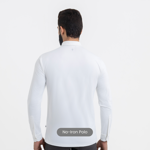 White Work Shirt Polo