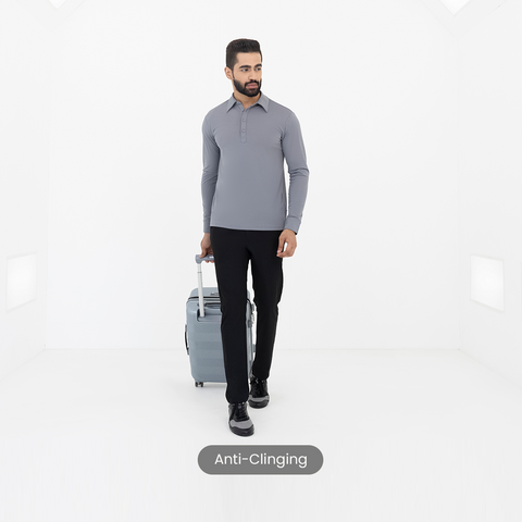 Grey Work Shirt Polo