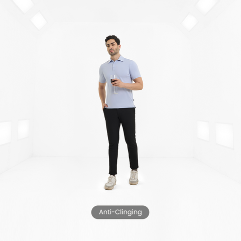 Ice Blue Smart Stretch Polo