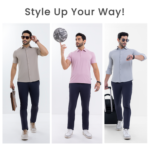 Charcoal Grey Tech Chinos