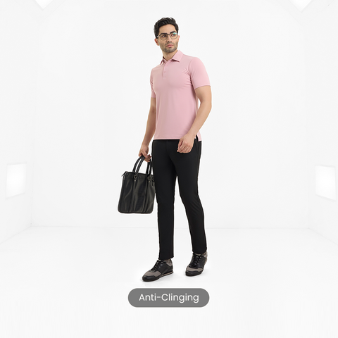 Mauve Smart Stretch Polo