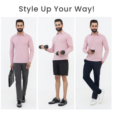 Mauve Work Shirt Polo
