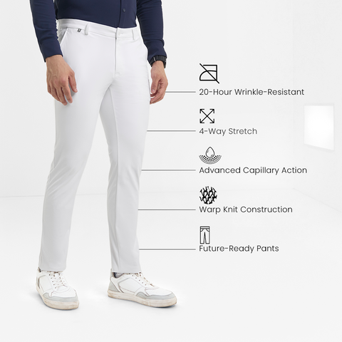 White 2035 Workday Pants