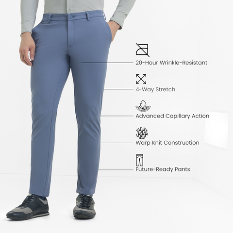 Metal Blue 2035 Workday Pants