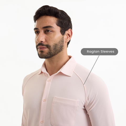 Prime Rose Workday Shirt with Raglan Sleeves