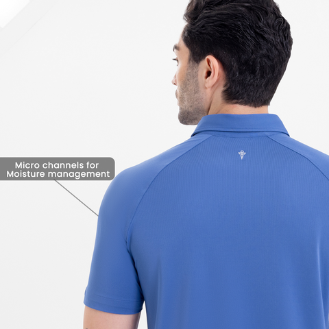Steel Blue Raglan-Short Sleeves CoolPro Shirt
