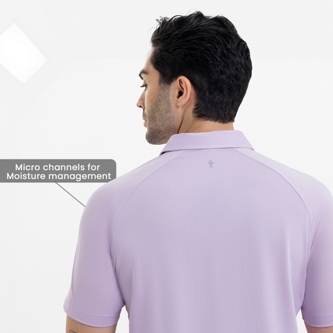 Pastel Lilac Raglan-Short Sleeves CoolPro Shirt