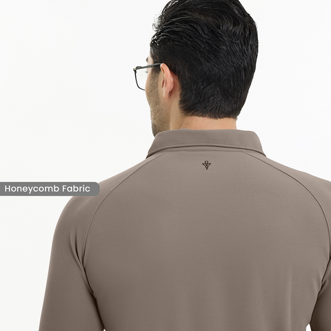 Charcoal Grey Workday Shirt with Raglan Sleeves