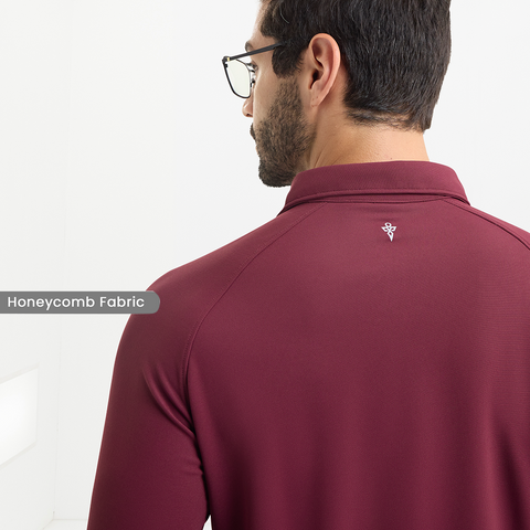 Shadow Maroon Workday Shirt with Raglan Sleeves