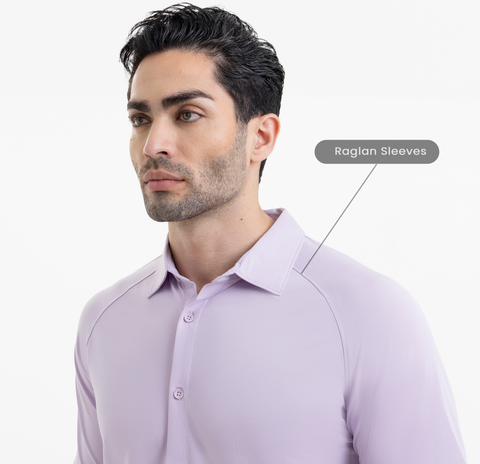 Pastel Lilac Raglan-Short Sleeves CoolPro Shirt