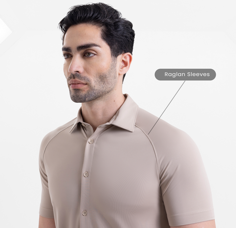 Island Fossil Raglan-Short Sleeves CoolPro Shirt
