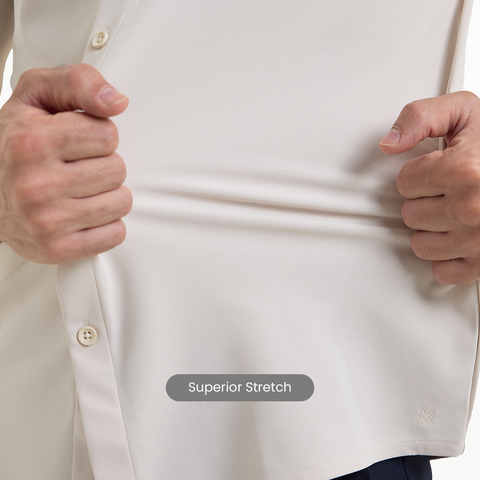 Desk White Workday Shirt with Raglan Sleeves