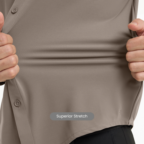Charcoal Grey Workday Shirt with Raglan Sleeves
