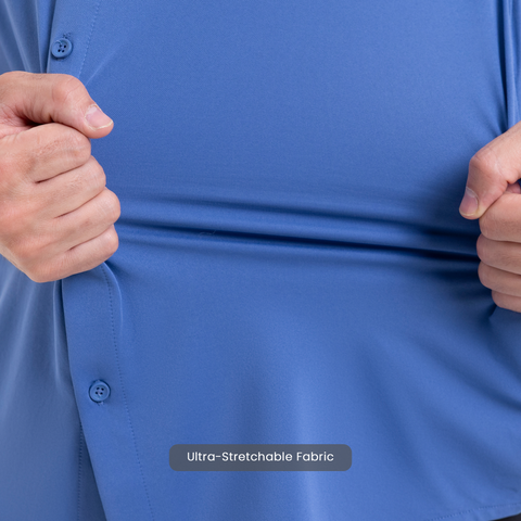 Steel Blue Raglan-Short Sleeves CoolPro Shirt
