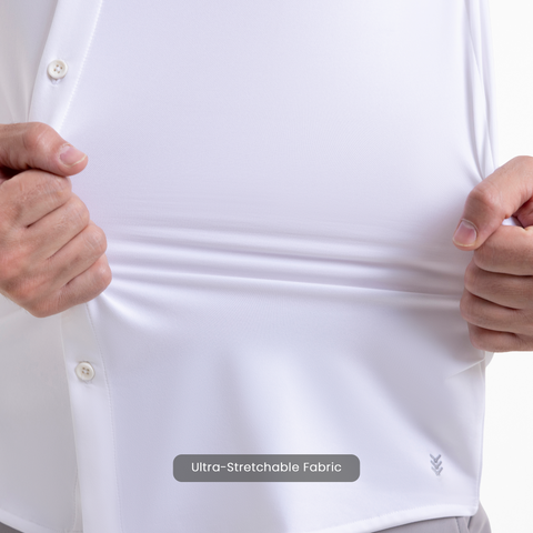 Solid White Raglan-Short Sleeves CoolPro Shirt