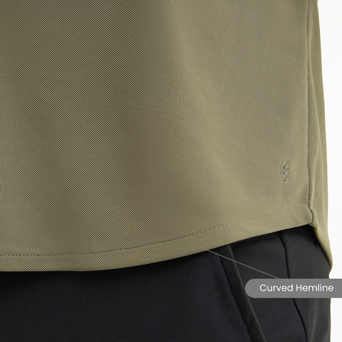 Solid Four Leaf Clover Workday Shirt with Raglan Sleeves