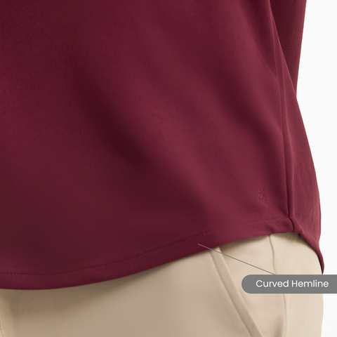 Shadow Maroon Workday Shirt with Raglan Sleeves