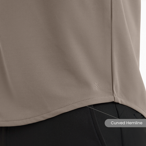 Charcoal Grey Workday Shirt with Raglan Sleeves