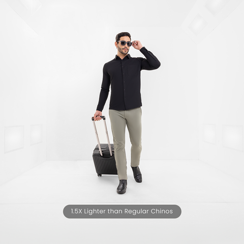 Shadow Green Tech Chinos
