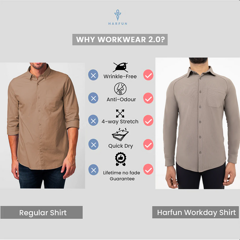 Charcoal Grey Workday Shirt with Raglan Sleeves